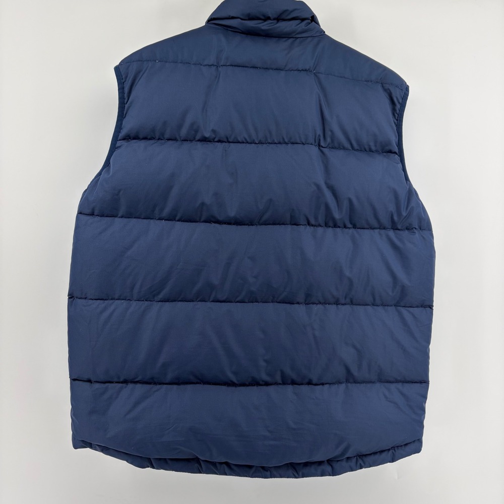 Abercrombie Fitch Mens Puffer Vest 80 Down/20 Feather Navy Blue Full Zip Size XL - Picture 2 of 7